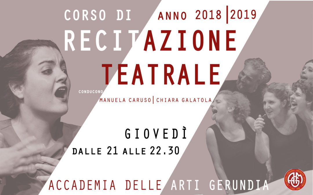 Corso di Recitazione teatrale – 2018/2019