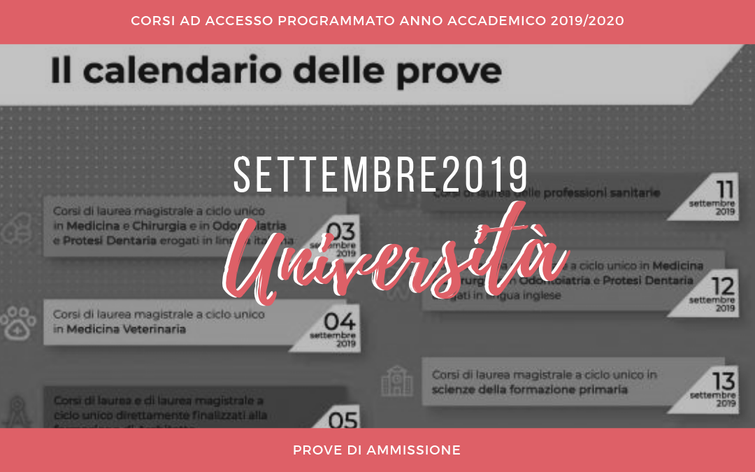 TEST AMMISSIONE UNIVERSITà